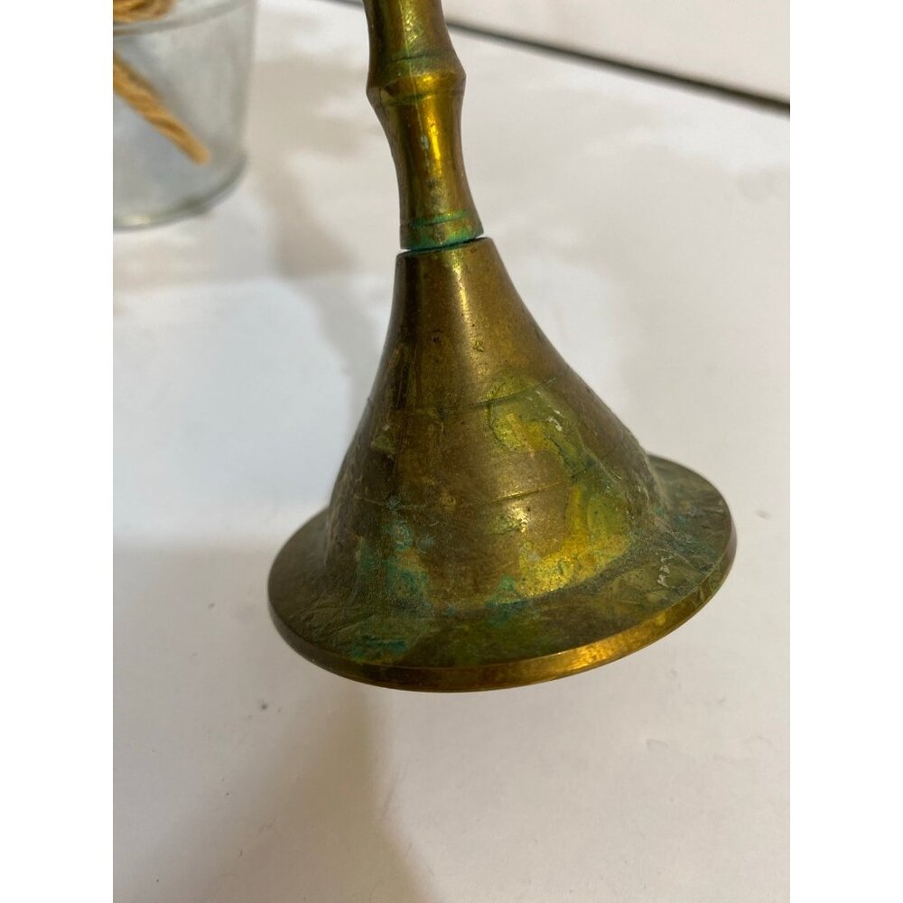 Vintage Solid Brass Decorative Candlestick Holder 6” - Picture 2 of 10